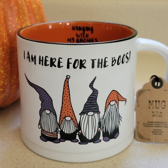 🦋Halloween Gnome MUG "I'm here for the Boos " - Picture 2 of 5